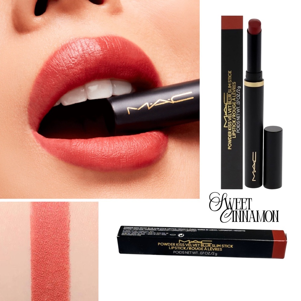 MAC Sweet Cinnamon Powder Kiss Velvet Blur Slim Stick